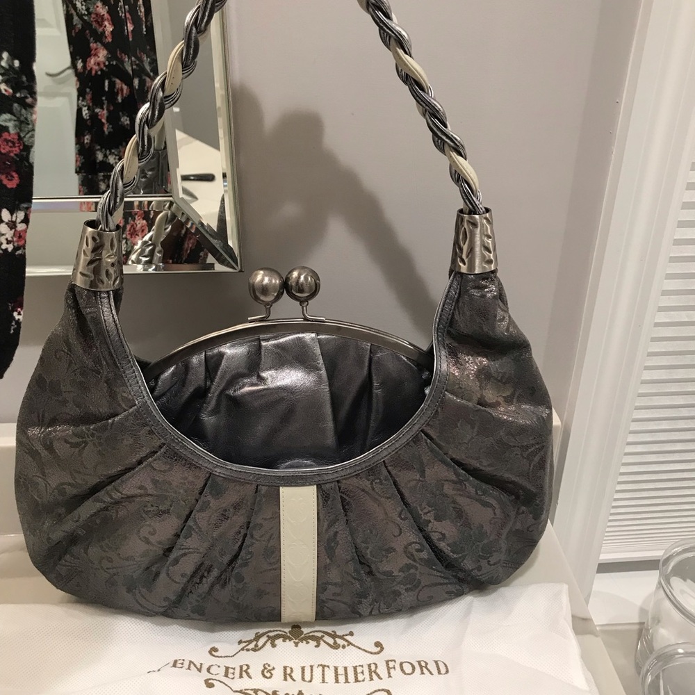 Spencer and Rutherford silver handbag